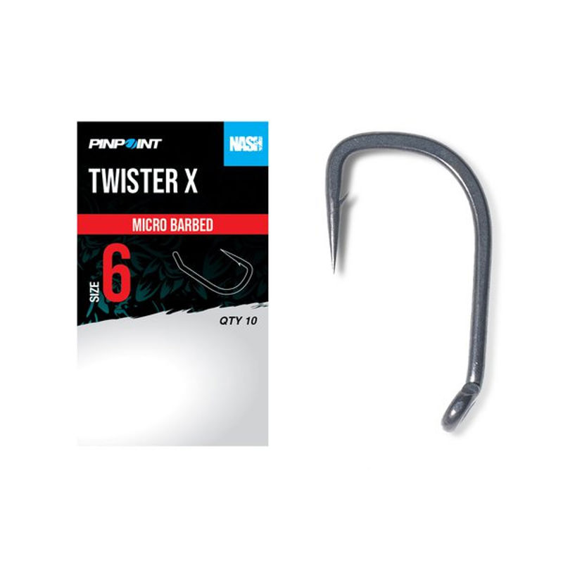 Nash Pinpoint Twister X Micro Barbed Hooks